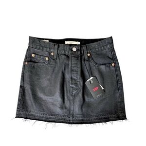 Levi's Charcoal Mini Skirt
